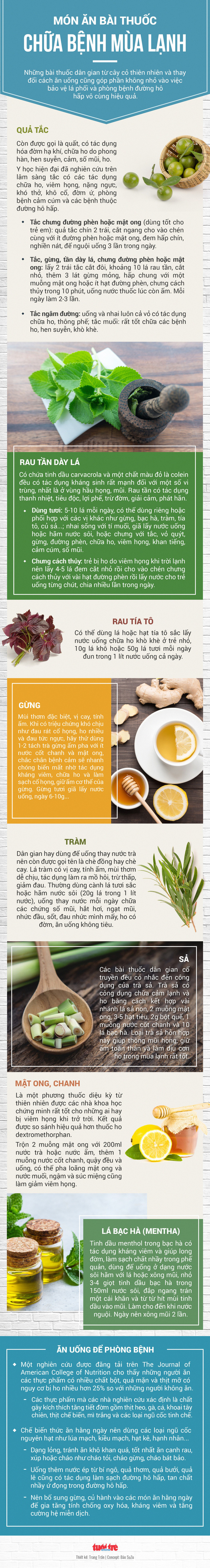 Món ăn bài thuốc chữa bệnh mùa lạnh