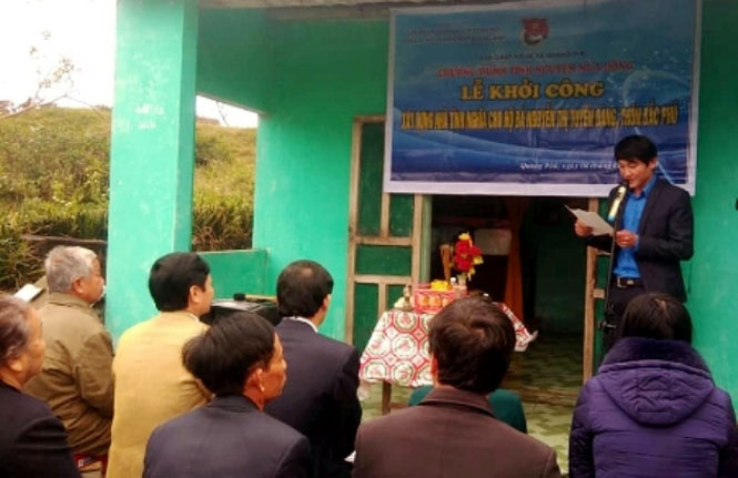 Khởi công xây dựng nhà tình nghĩa cho hộ nghèo