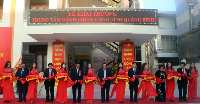 Khai trương Trung tâm hành chính công tỉnh Quảng Bình