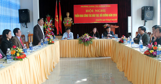 Năm 2018, Trường Chính trị tỉnh sẽ triển khai mở 34 lớp đào tạo, bồi dưỡng cán bộ