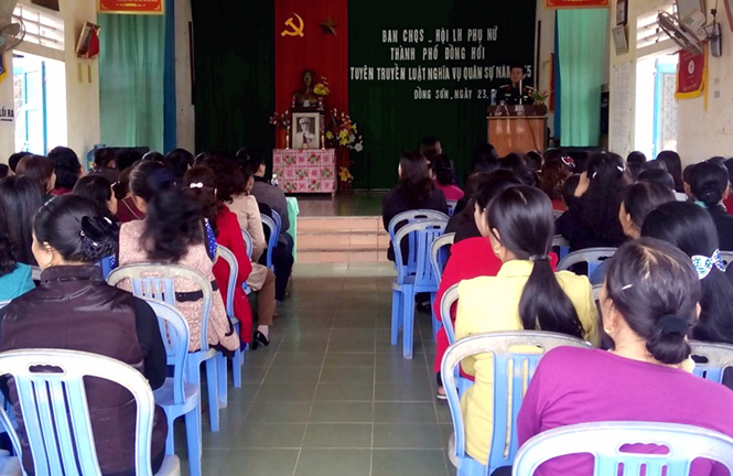 Nâng cao kỹ năng tuyên truyền, phổ biến Luật Nghĩa vụ quân sự cho hội viên phụ nữ