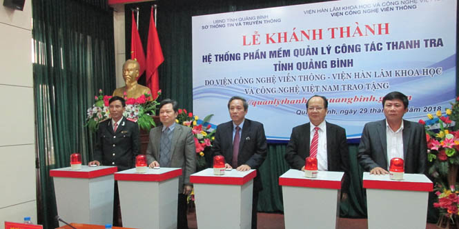Khai trương và đưa vào sử dụng hệ thống phần mềm Quản lý công tác thanh tra