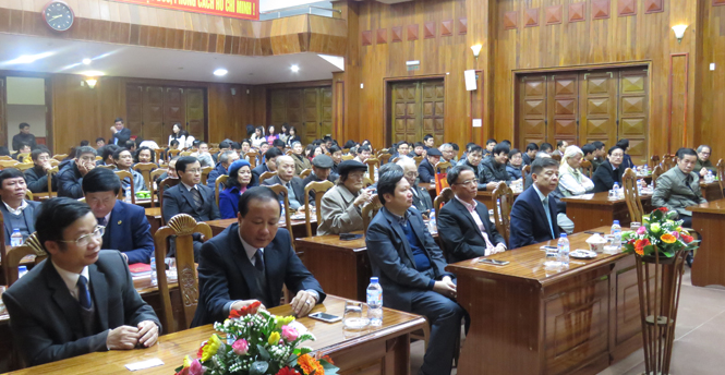 Gặp mặt báo chí, văn nghệ sỹ nhân dịp Xuân Mậu Tuất 2018