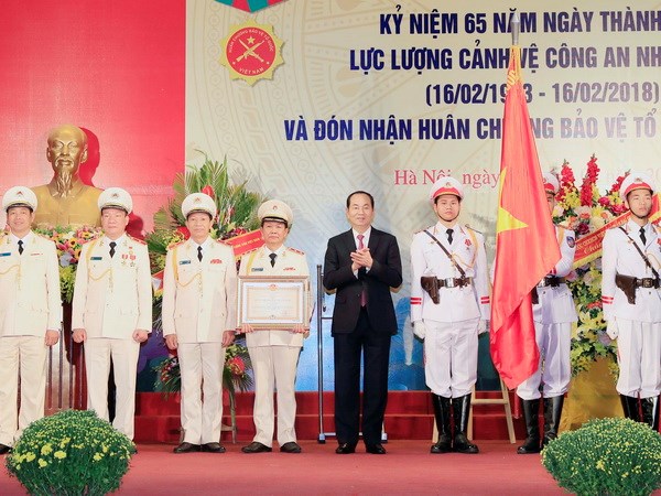 Chủ tịch nước dự kỷ niệm 65 năm Lực lượng Cảnh vệ Công an nhân dân