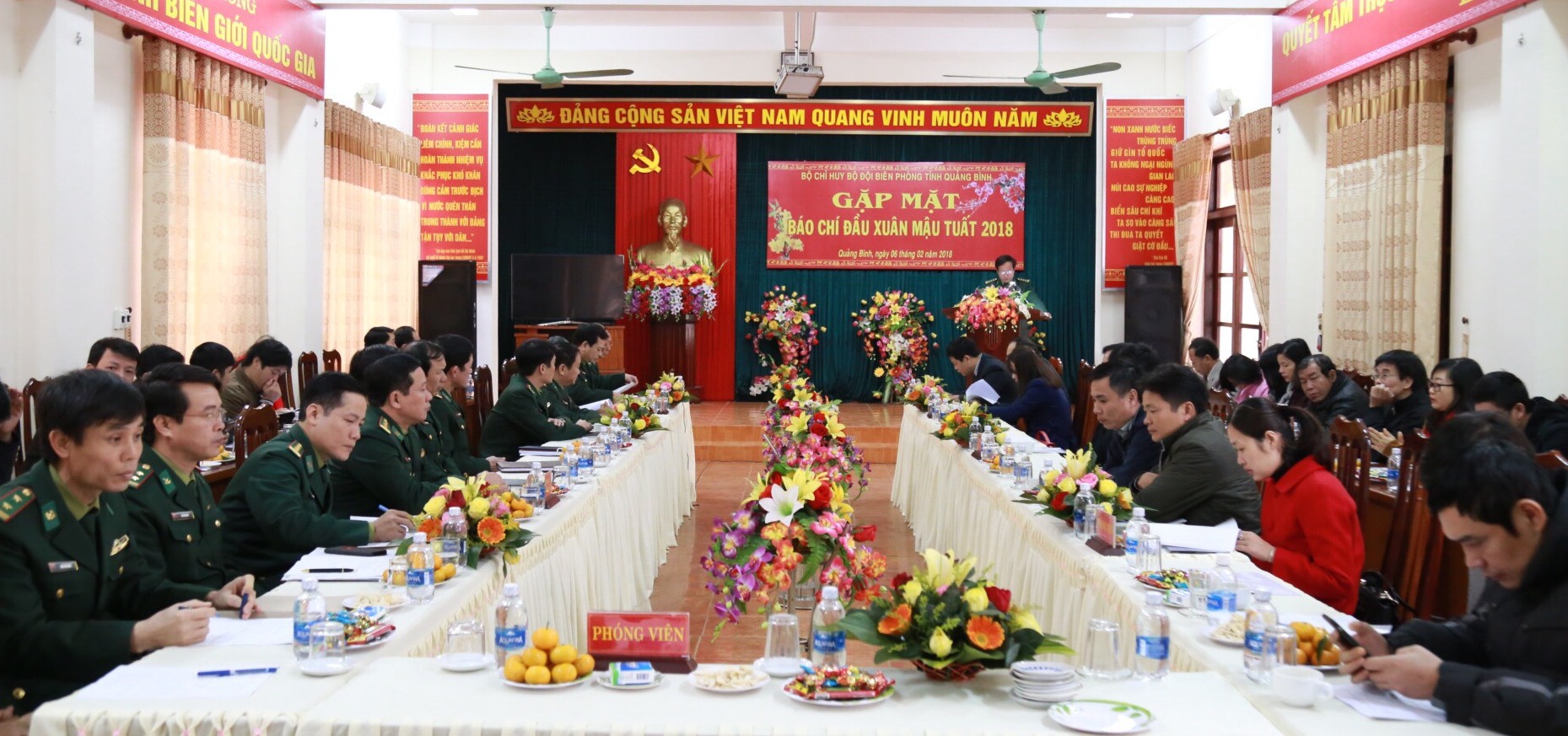 Bộ Chỉ huy BĐBP tỉnh: Gặp mặt các cơ quan thông tấn, báo chí nhân dịp đón Xuân Mậu Tuất 2018