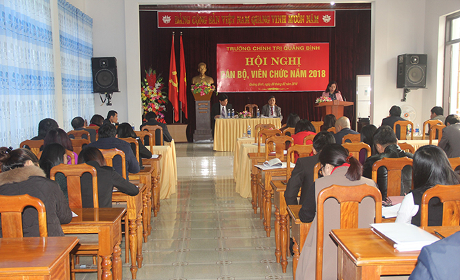 Hội nghị cán bộ, viên chức Trường Chính trị tỉnh năm 2018