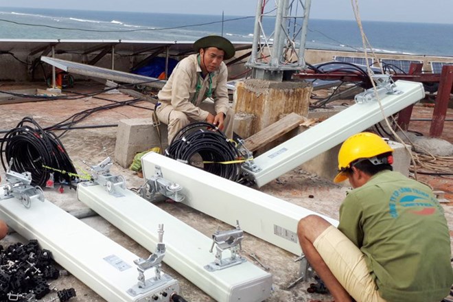 Cận Tết, Viettel hoàn tất củng cố mạng lưới viễn thông ở Trường Sa