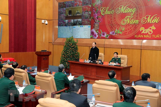 Chủ tịch nước thăm, chúc Tết các đơn vị trong đêm Giao thừa