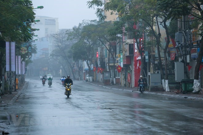 Không khí lạnh tăng cường, nhiệt độ các vùng có xu hướng giảm
