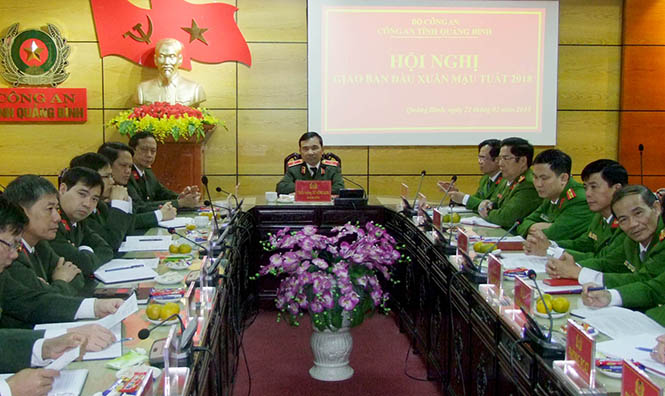 Giao ban trực tuyến công tác bảo đảm ANTT toàn quốc đầu Xuân Mậu Tuất 2018