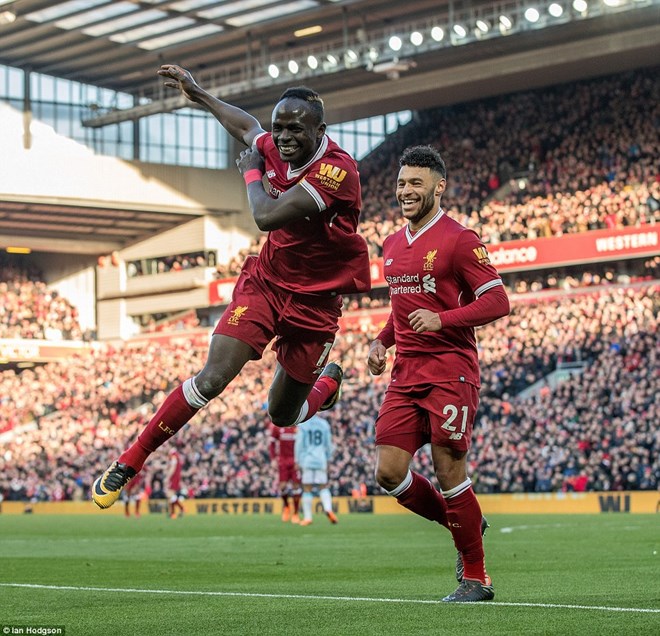 Liverpool chiếm vị trí thứ 2 của M.U sau chiến thắng vùi dập