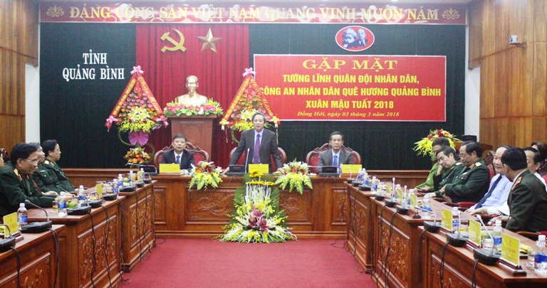 Gặp mặt tướng lĩnh Quân đội, Công an quê hương Quảng Bình