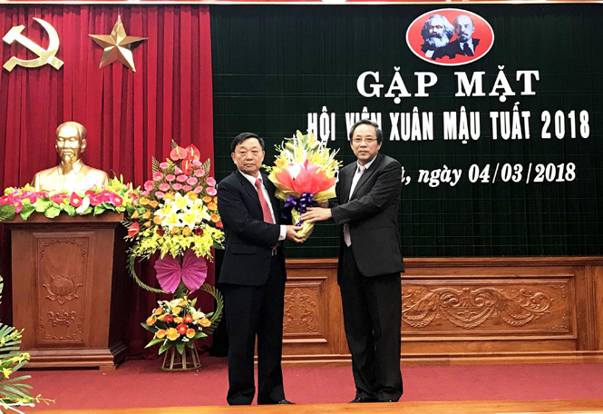 Gặp mặt hội viên Hội hưu trí cơ quan Tỉnh uỷ đầu xuân Mậu Tuất 2018