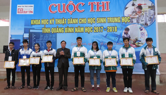 Quảng Bình có 5 dự án tham gia cuộc thi Khoa học kỹ thuật dành cho học sinh trung học cấp Quốc gia