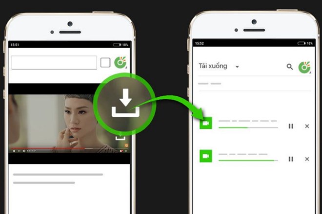 Cốc Cốc cung cấp tính năng tải video cho thiết bị di động