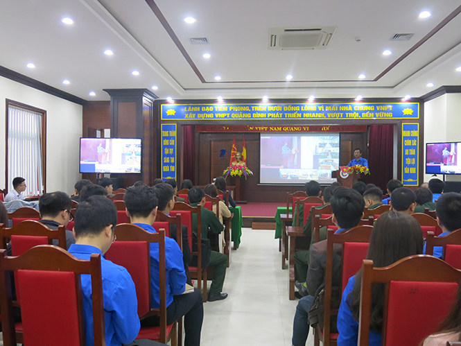 Hội nghị trực tuyến học tập, quán triệt nghị quyết đại hội Đoàn các cấp