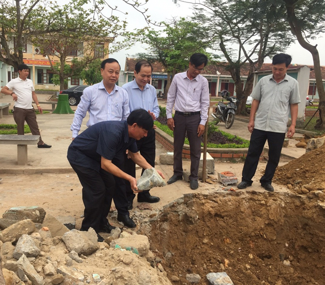 Khởi công xây dựng ngôi trường vùng khó huyện Quảng Trạch