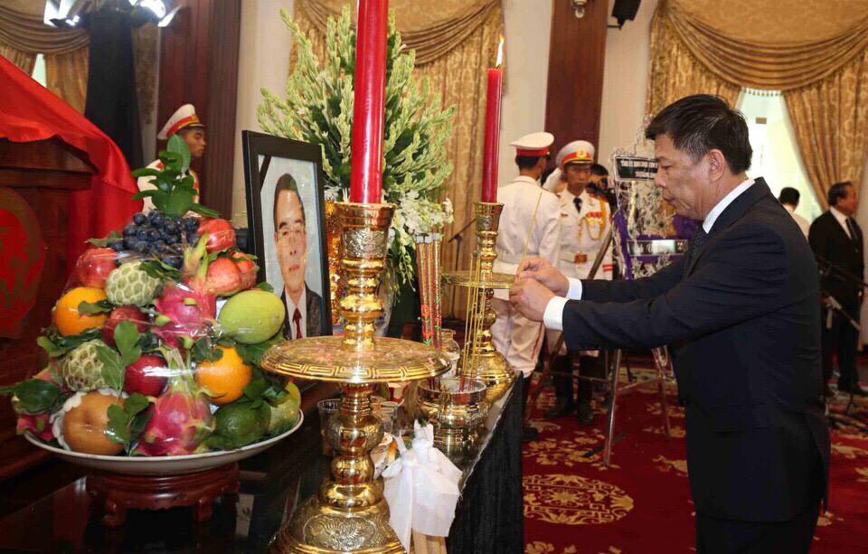 Đoàn đại biểu tỉnh Quảng Bình viếng nguyên Thủ tướng Phan Văn Khải