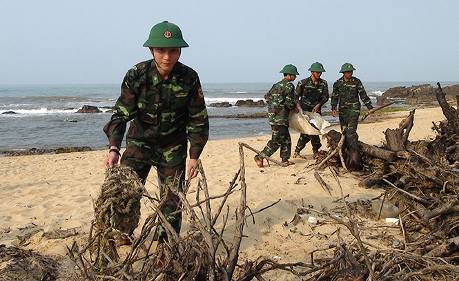 Bộ đội Biên phòng tỉnh phát động chiến dịch 'Hãy làm sạch biển'