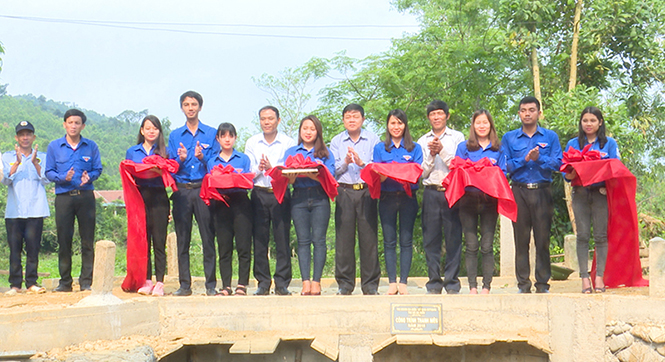 Khánh thành công trình thanh niên cầu dân sinh tại xã Quảng Sơn