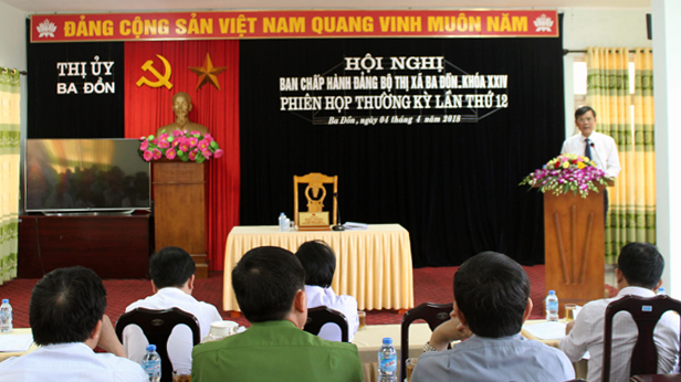 Thị uỷ Ba Đồn: Tập trung lãnh đạo, chỉ đạo toàn diện trên tất cả các lĩnh vực