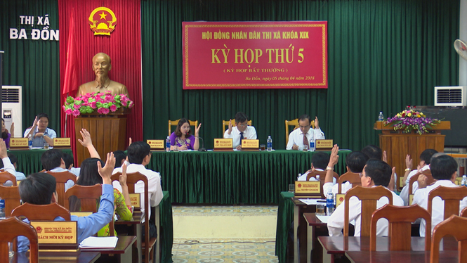 Thông qua nghị quyết về Quy hoạch chung thị xã Ba Đồn