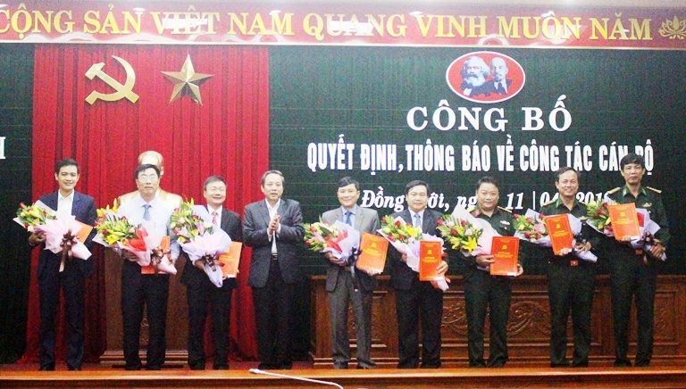 Thường trực Tỉnh ủy: Công bố các quyết định, thông báo về công tác cán bộ