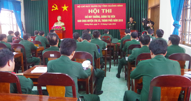 Hội thi chỉ huy trưởng, chính trị viên năm 2018