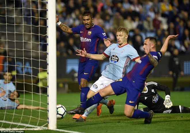 Barcelona đánh rơi chiến thắng đầy đáng tiếc trước Celta Vigo