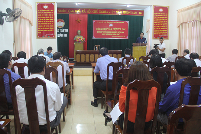 Phản biện xã hội dự thảo "Quyết định ban hành quy chế thi đua, khen thưởng tỉnh Quảng Bình"