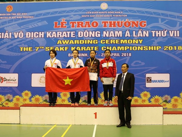 Giành 29 HCV, Việt Nam về nhất giải Vô địch Karate Đông Nam Á