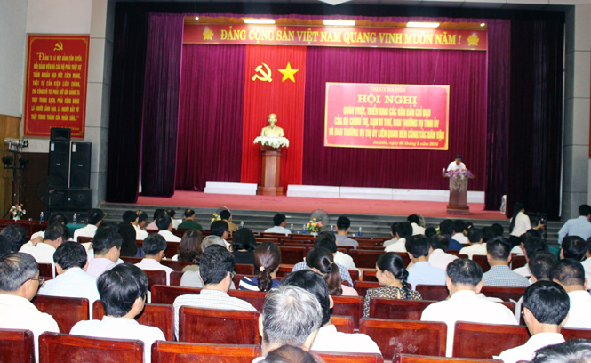 Thị ủy Ba Đồn: Quán triệt, triển khai các văn bản chỉ đạo liên quan đến công tác dân vận