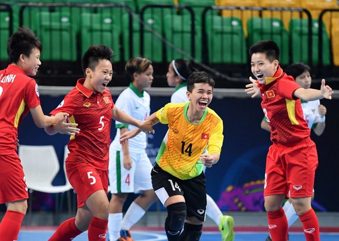 Đội tuyển Việt Nam giành vé vào bán kết VCK Futsal nữ châu Á