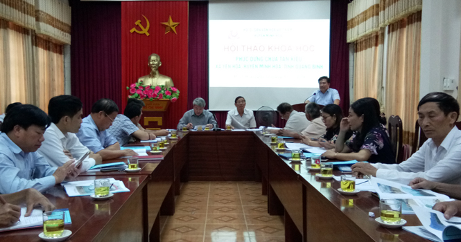 Minh Hóa: Hội thảo khoa học phục dựng chùa Tân Kiều