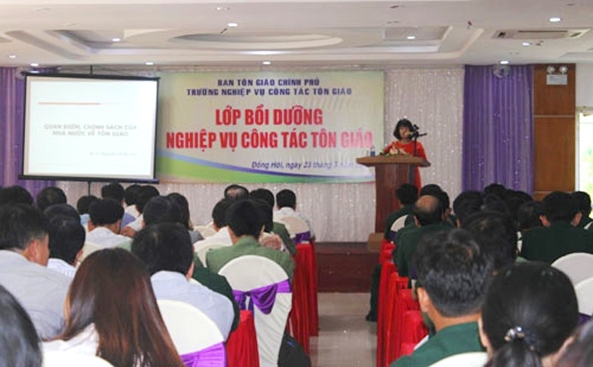 Tập huấn nghiệp vụ tôn giáo cho cán bộ, công chức làm công tác tôn giáo trên địa bàn tỉnh