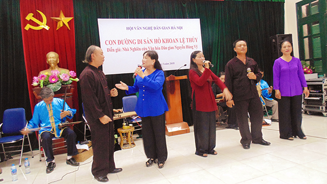 Vọng tiếng hò khoan giữa thủ đô Hà Nội