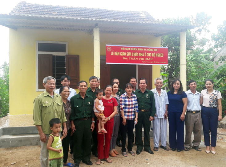 Hội Cựu chiến binh TP. Đồng Hới:  Bàn giao nhà ở cho hộ nghèo