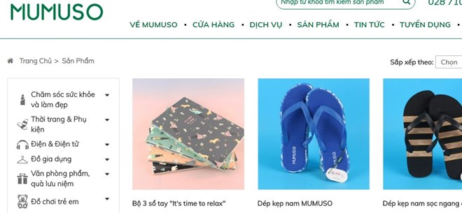 Hơn 99% hàng hóa của Mumuso Việt Nam có nguồn gốc từ Trung Quốc