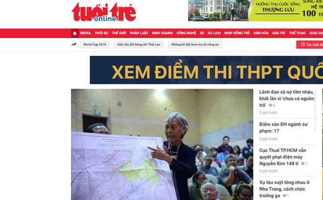 Thông tin sai sự thật, Báo Tuổi trẻ Online bị đình bản 3 tháng