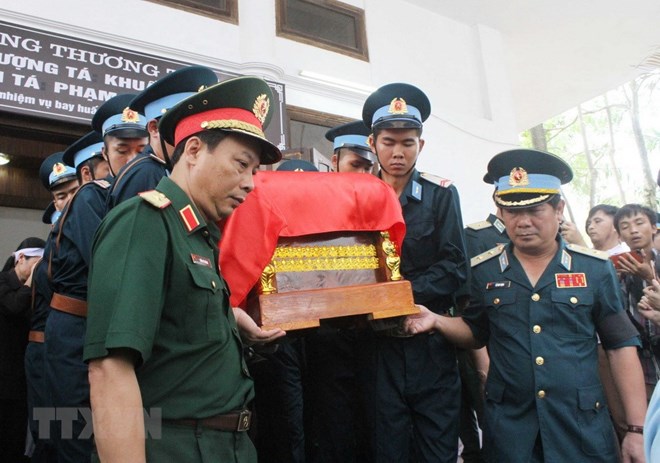 Xúc động lễ viếng và truy điệu hai phi công hy sinh tại Nghệ An