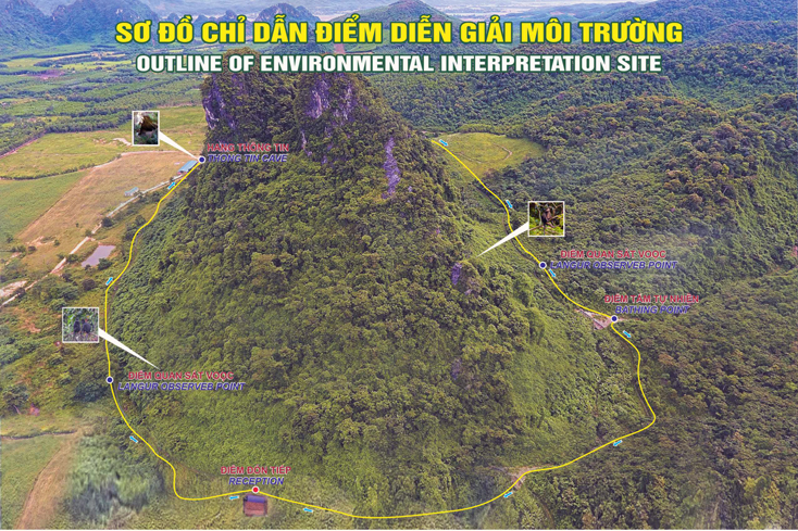 "Trải nghiệm, diễn giải môi trường" tại Khu nuôi thả bán hoang dã Núi Đôi