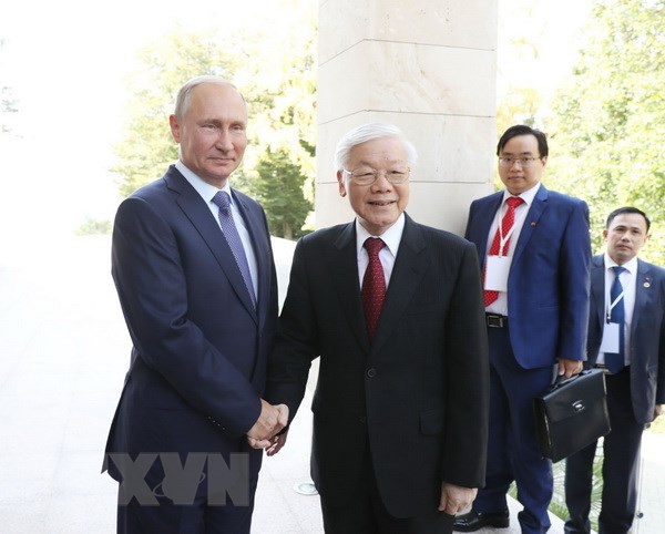 Tổng Bí thư Nguyễn Phú Trọng hội đàm với Tổng thống Nga Vladimir Putin