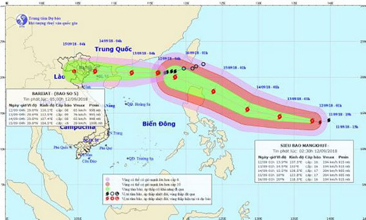 Bão số 5 có thể đi vào khu vực Bắc Biển Đông trong 3 ngày tới