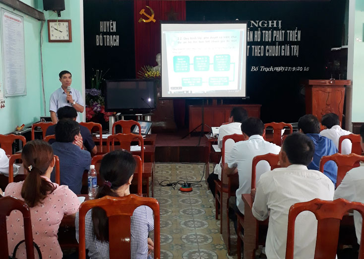 Bố Trạch: Hỗ trợ phát triển sản xuất liên kết theo chuỗi giá trị