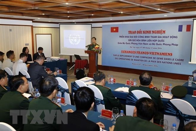 Lực lượng gìn giữ hòa bình phát động thi đua trước ngày lên đường