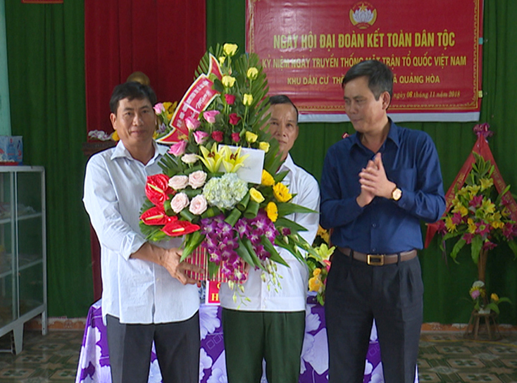 Đồng chí Bí thư Thị ủy Ba Đồn dự "Ngày hội Đại đoàn kết toàn dân tộc"
