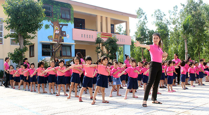 Trường mầm non Bắc Lý: Xây dựng mô hình trường điểm lấy trẻ làm trung tâm
