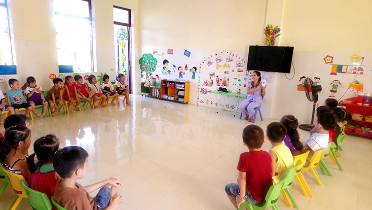 Trường mầm non Phong Thủy: Hết lo chạy lụt