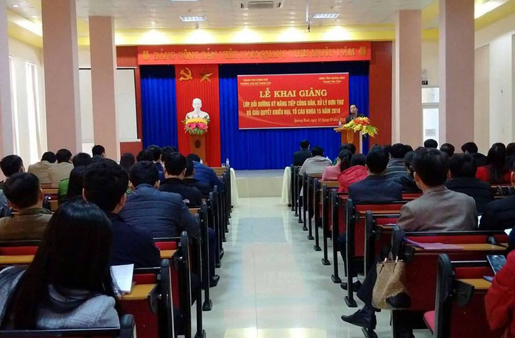 Bồi dưỡng nghiệp vụ tiếp công dân và xử lý đơn thư năm 2018