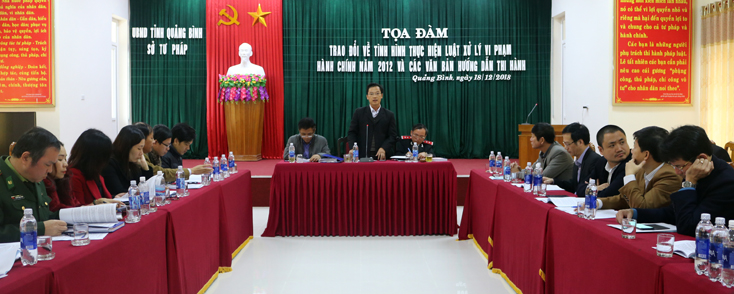 Tọa đàm về tình hình thực hiện Luật Xử lý vi phạm hành chính
